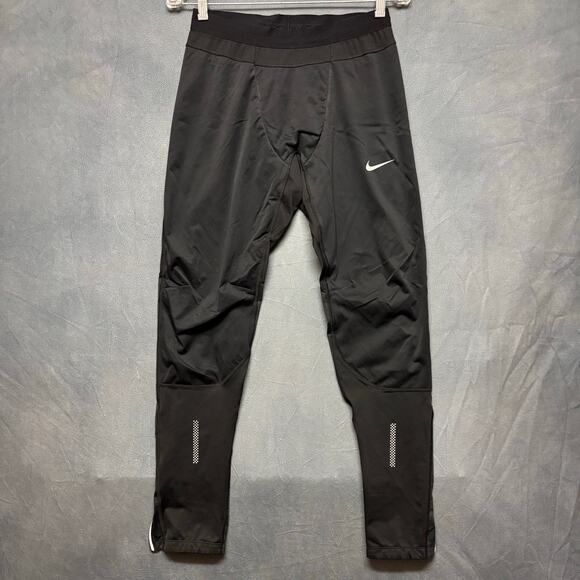 Nike Shield Running Tights Pants Compress Athletic Performance Track Reflective - Picture 1 of 16